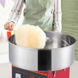 Electric Cotton Candy Machine, 1000W Candy Floss Maker, Commercial Cotton Candy Machine With Stainless Steel Bowl, Sugar Scoop, And Drawer, Perfe (Option: Red)