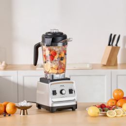 85 Oz 1400W Blender For Smoothies Food Processing Blender For Kitchen (Option: Silver)